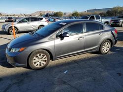 Salvage cars for sale from Copart Las Vegas, NV: 2012 Honda Civic LX