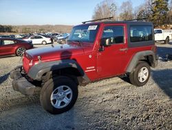 Jeep salvage cars for sale: 2012 Jeep Wrangler Sport