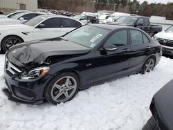 Salvage cars for sale at Exeter, RI auction: 2015 Mercedes-Benz C 400 4matic