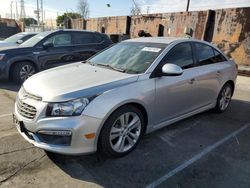 Salvage cars for sale at Wilmington, CA auction: 2015 Chevrolet Cruze LTZ