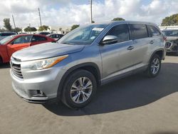 Salvage cars for sale at Miami, FL auction: 2016 Toyota Highlander LE