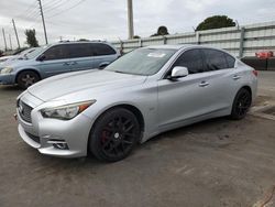 Salvage cars for sale at Miami, FL auction: 2017 Infiniti Q50 Premium