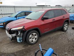 Salvage cars for sale at Dyer, IN auction: 2015 Jeep Cherokee Sport