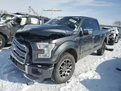 Salvage trucks for sale at Kansas City, KS auction: 2016 Ford F150 Supercrew