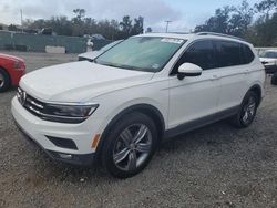 Salvage cars for sale at Riverview, FL auction: 2018 Volkswagen Tiguan SEL Premium