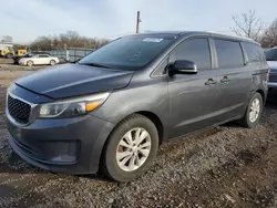 Salvage cars for sale at Hillsborough, NJ auction: 2015 KIA Sedona LX