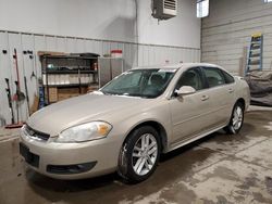 Chevrolet salvage cars for sale: 2010 Chevrolet Impala LT