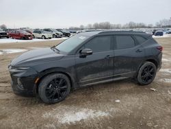 Salvage cars for sale at Davison, MI auction: 2022 Chevrolet Blazer RS