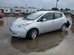 Salvage cars for sale at Sacramento, CA auction: 2012 Nissan Leaf SV