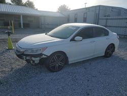 Salvage cars for sale at Prairie Grove, AR auction: 2016 Honda Accord Sport