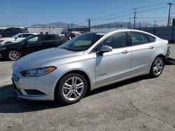 Salvage cars for sale at Sun Valley, CA auction: 2018 Ford Fusion S Hybrid