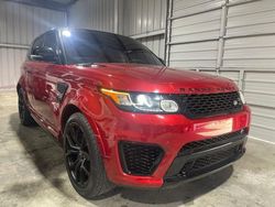 Salvage cars for sale at Houston, TX auction: 2016 Land Rover Range Rover Sport SVR