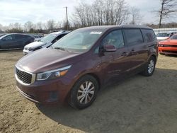 Salvage cars for sale at Windsor, NJ auction: 2017 KIA Sedona LX