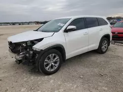 2015 Toyota Highlander LE en venta en San Antonio, TX