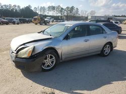 Salvage cars for sale at Harleyville, SC auction: 2007 Honda Accord SE