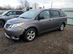 Salvage cars for sale at Chicago Heights, IL auction: 2011 Toyota Sienna LE