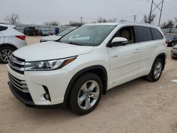 Salvage cars for sale at Oklahoma City, OK auction: 2017 Toyota Highlander Hybrid Limited