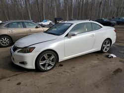 Salvage cars for sale at East Granby, CT auction: 2012 Lexus IS 250