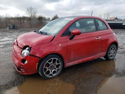 Salvage cars for sale at Columbia Station, OH auction: 2012 Fiat 500 Sport