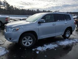 Salvage cars for sale at Windham, ME auction: 2010 Toyota Highlander SE