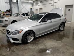 Salvage cars for sale from Copart Ottawa, ON: 2016 Mercedes-Benz C 300 4matic