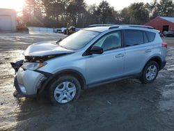 Salvage cars for sale at Mendon, MA auction: 2013 Toyota Rav4 LE