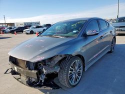 Salvage cars for sale at Grand Prairie, TX auction: 2017 Hyundai Elantra Sport