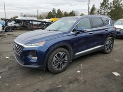 Salvage cars for sale at Denver, CO auction: 2020 Hyundai Santa FE SEL