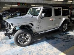 Salvage SUVs for sale at auction: 2019 Jeep Wrangler Unlimited Sahara