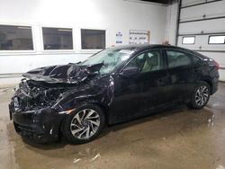 Salvage cars for sale at Blaine, MN auction: 2017 Honda Civic EX