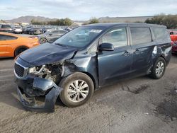 Salvage cars for sale at Las Vegas, NV auction: 2017 KIA Sedona LX