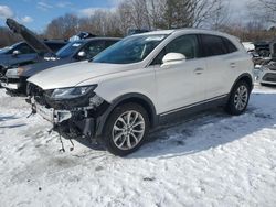 Salvage cars for sale at North Billerica, MA auction: 2019 Lincoln MKC Select