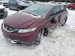 Salvage cars for sale at Montreal Est, QC auction: 2013 Honda Civic LX