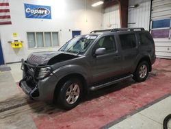 Salvage cars for sale at Angola, NY auction: 2008 Nissan Pathfinder S