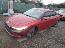 Salvage cars for sale at Riverview, FL auction: 2024 Hyundai Elantra SEL