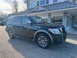 Salvage cars for sale at North Billerica, MA auction: 2019 Nissan Armada SV