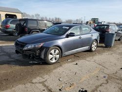 Salvage cars for sale at Pekin, IL auction: 2015 KIA Optima Hybrid