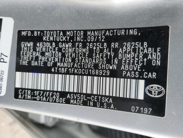 2012 Toyota Camry Base