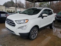 Salvage cars for sale at Hueytown, AL auction: 2019 Ford Ecosport Titanium