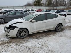 Salvage cars for sale at Davison, MI auction: 2015 Dodge Dart SXT