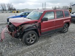 Salvage cars for sale at Barberton, OH auction: 2015 Jeep Patriot Latitude