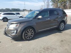 Salvage cars for sale from Copart Dunn, NC: 2016 Ford Explorer Limited