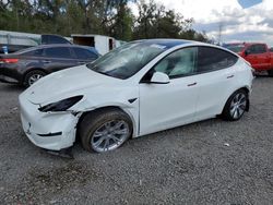 Salvage cars for sale at Riverview, FL auction: 2024 Tesla Model Y