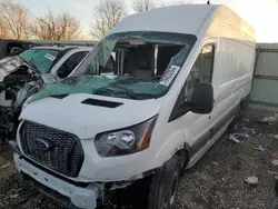 Salvage trucks for sale at Pekin, IL auction: 2023 Ford Transit T-350