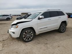 Salvage cars for sale at Amarillo, TX auction: 2017 Jeep Grand Cherokee Overland