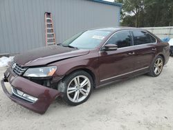 Salvage cars for sale at Midway, FL auction: 2014 Volkswagen Passat SEL