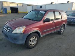 Honda salvage cars for sale: 2005 Honda CR-V LX