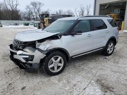 Salvage cars for sale at Franklin, WI auction: 2017 Ford Explorer XLT