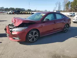 Salvage cars for sale at Dunn, NC auction: 2020 Nissan Sentra SR