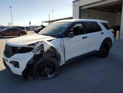 Salvage cars for sale at Anthony, TX auction: 2022 Ford Explorer Police Interceptor